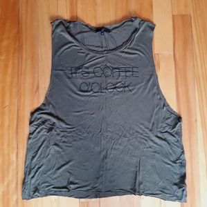 Army Green Loose Fitting Tank